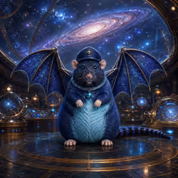 Fat Cat Bat Rat Wif Hat #07642