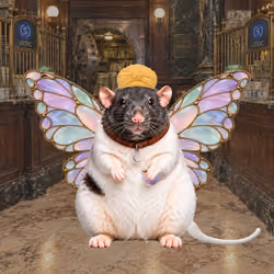 Fat Cat Bat Rat Wif Hat #00650