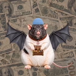 Fat Cat Bat Rat Wif Hat #00652