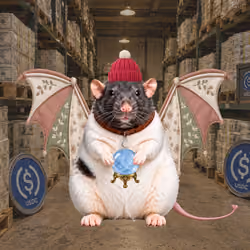 Fat Cat Bat Rat Wif Hat #01673