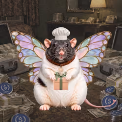 Fat Cat Bat Rat Wif Hat #09995