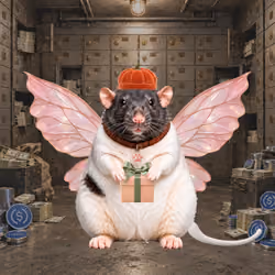 Fat Cat Bat Rat Wif Hat #05546