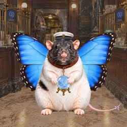 Fat Cat Bat Rat Wif Hat #03595
