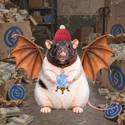 Fat Cat Bat Rat Wif Hat #02554