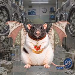 Fat Cat Bat Rat Wif Hat #05454