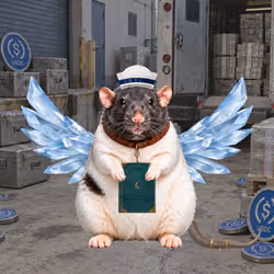Fat Cat Bat Rat Wif Hat #02875