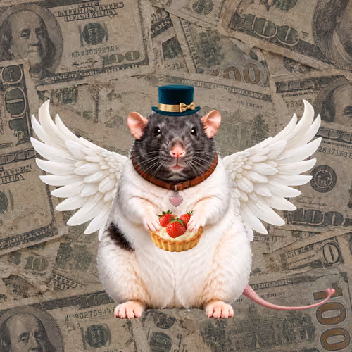 Fat Cat Bat Rat Wif Hat #01535