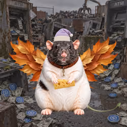 Fat Cat Bat Rat Wif Hat #01545