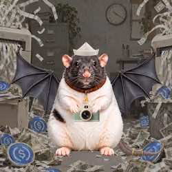Fat Cat Bat Rat Wif Hat #01668