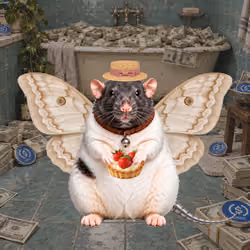 Fat Cat Bat Rat Wif Hat #05542