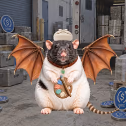 Fat Cat Bat Rat Wif Hat #03796
