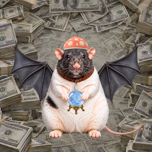 Fat Cat Bat Rat Wif Hat #00839