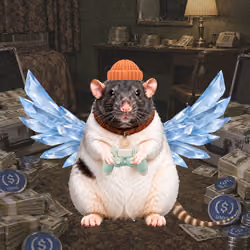 Fat Cat Bat Rat Wif Hat #03177