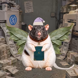 Fat Cat Bat Rat Wif Hat #07821