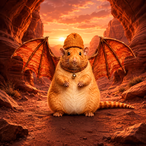 Fat Cat Bat Rat Wif Hat #03600