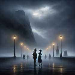 Misty bridge