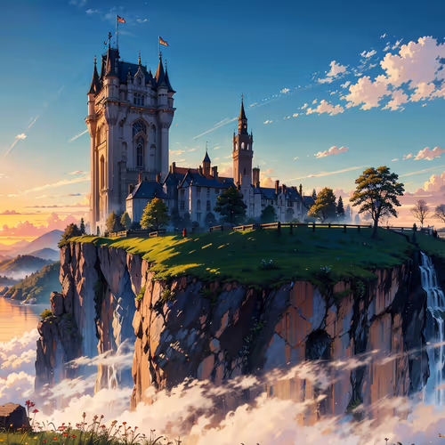 Medieval Castle at Dawn