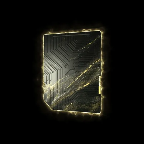 Crypto SD Card Goldish
