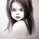 Realistic portraits of girls in pencil