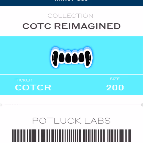 COTC Reimagined Mint Pass