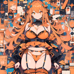 Pop Waifu (orange)