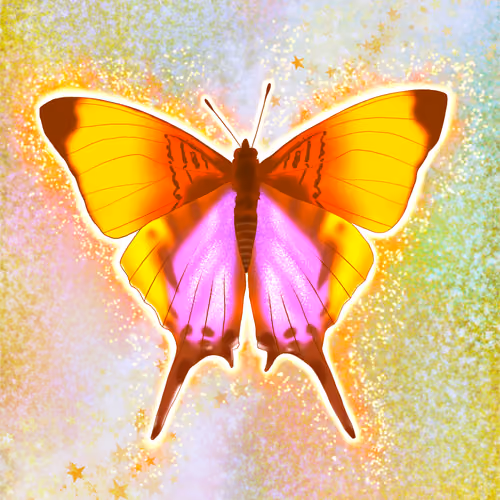 Shiny Purple Stained Daggerwing