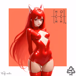 (C2H3CI)n Waifu (red)