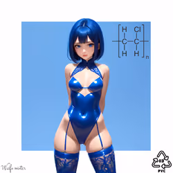 (C2H3CI)n Waifu (blue)