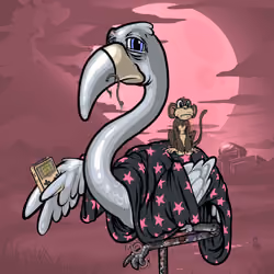 Pink Flamingo #1019