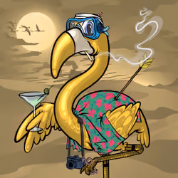 Pink Flamingo #1064