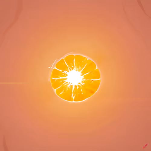 Juicy orange sun