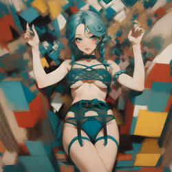 Metzinger Waifu (teal)