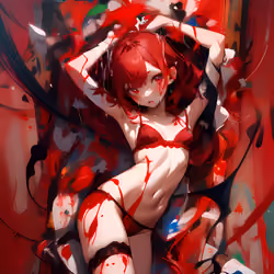 Pollock Waifu (red)