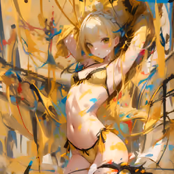 Pollock Waifu (yellow)
