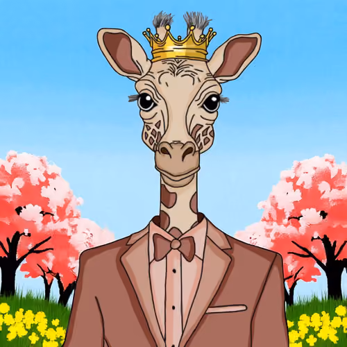 Giraffe in Suit