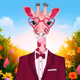Giraffe In Suit