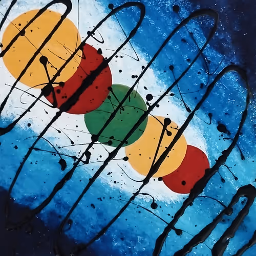 Welcome to my safe circle of abstract painting 🫶🏼🎨