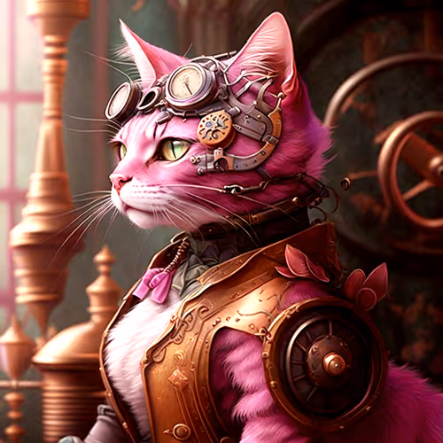 cyberpunk cat