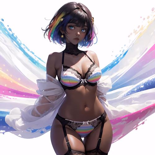 Sable Waifu (rainbow)