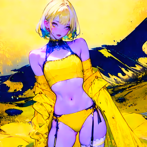Chroma Waifu (yellow)