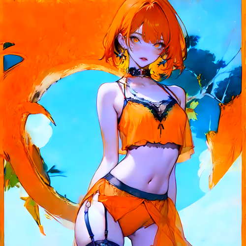 Chroma Waifu (orange)