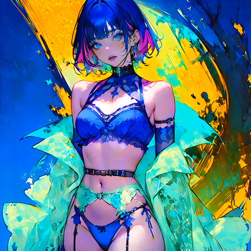 Chroma Waifu (blue)