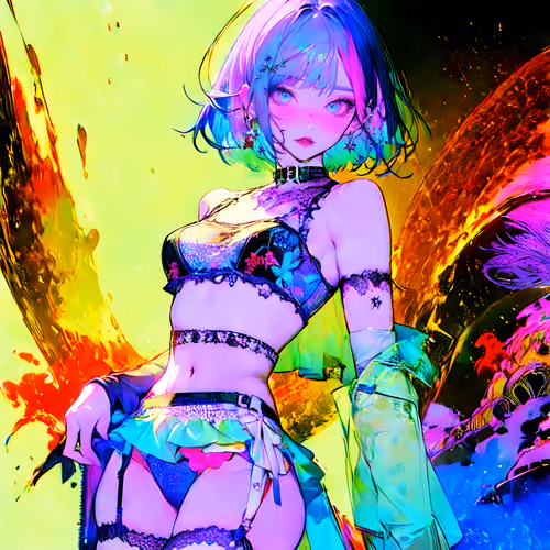 Chroma Waifu (rainbow)