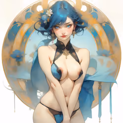 Nouveau Waifu (blue)