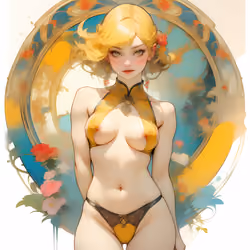 Nouveau Waifu (yellow)
