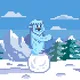 Snowball NFT Rolling Blue