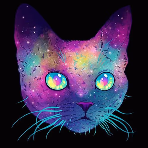Holograph Cat