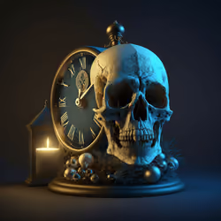 christmas skull