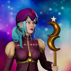 Cosmic Female Wizard #2843