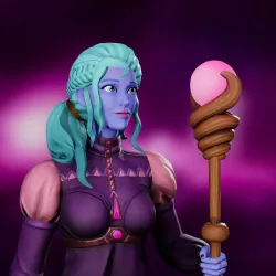 Cosmic Female Wizard #5131
